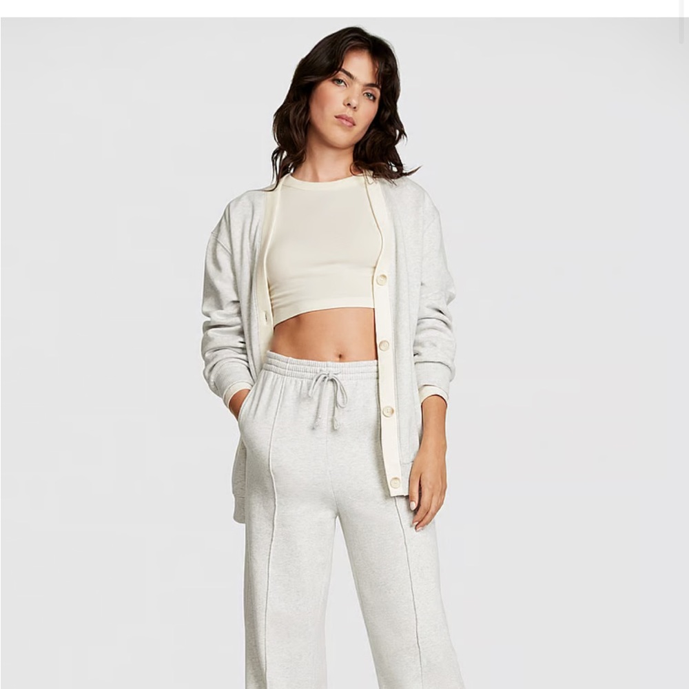 PINK Victoria’s Secret Premium Fleece Boyfriend Cardigan